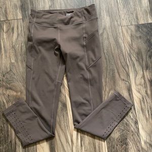 Athleta girls plum brown leggings size 14